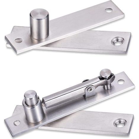 Concealed 360-degree pivot door hinges made of heavy-duty stainless steel, 1 set (1/5)