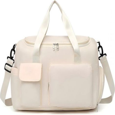 Bolsa Deportiva - Nylon Impermeable Con Compartimento Para Zapatos Y Separador Para Artículos Húmedos - 49x29x21 Cm - Morado (1/5)