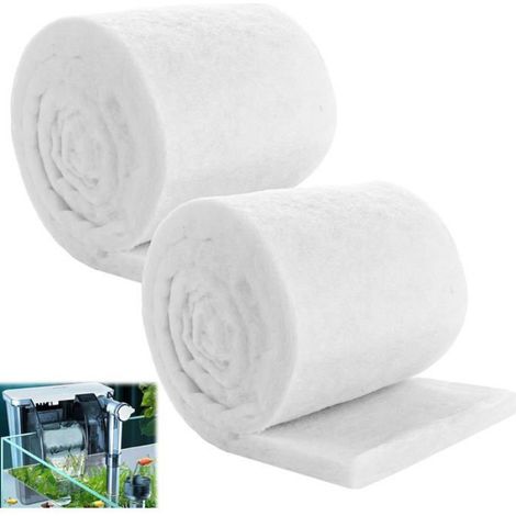 Lot de 2 Mousse filtre, 200x12x3cm, réutilisable, épaisse, pour filtre externe et étang (1/5)