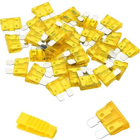 20pcs 20A Medium Car Fuse + Extractor - Fuse for Car/RV/Truck/Motorcycle (1/5)
