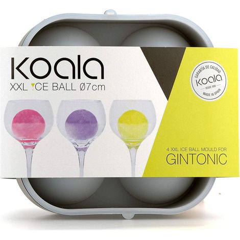 Koala 6620NN01-stampo per Il Ghiaccio per Gin Tonic, Colore Nero, 2