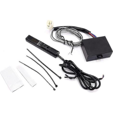Temporizador Turbo Automático Universal NA Control de Lápiz Negro JDM LED Rojo Digital (1/5)