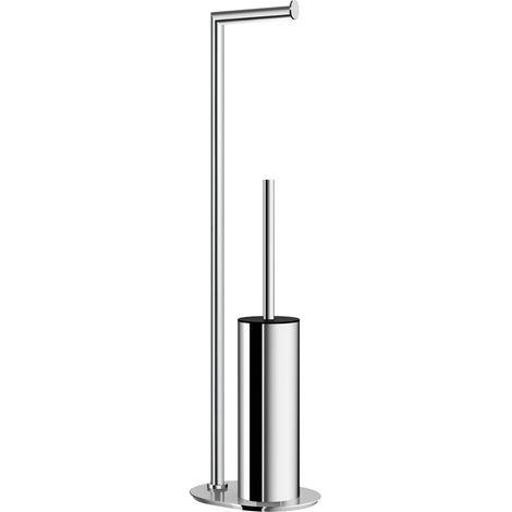 Smedbo OUTLINE - Toilettenpapierhalter/WC-Bürste, Standmodell, Chrom poliert FK613 (1/4)