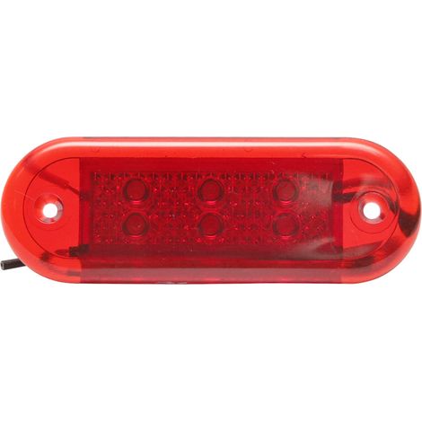 Lampada LED di ingombro 12/24V rossa Breckner Germany (1/3)
