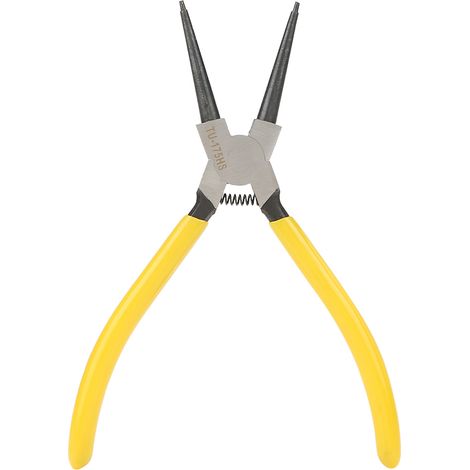 7in Handle Stainless Steel Curved Circlip Snap Ring Pliers Retaining Mechanical Tool TU-175HS
