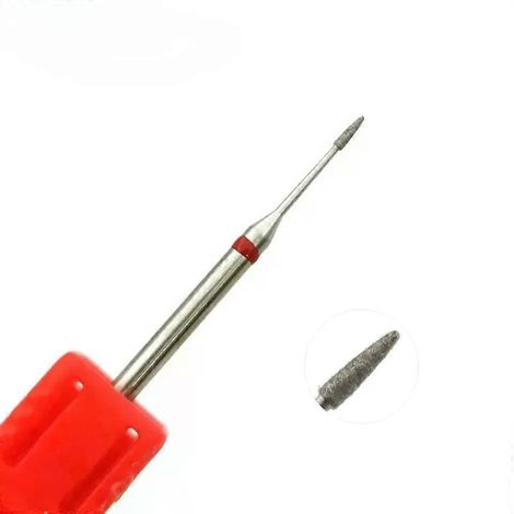 Kleiner Kegelschleifkopf, feine Diamant-Nagelhautfräser 3/32, rotierender Nagelfräser, Zubehör für elektrische Bohrmaschinen (1/4)