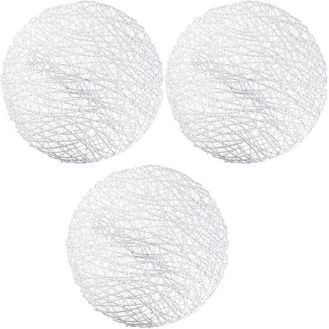 Sous-Plat Rond - 38 cm - Vinyle Métallisé Doré - Pour Table à Manger - Protection Surface - Lot de 3 (1/5)