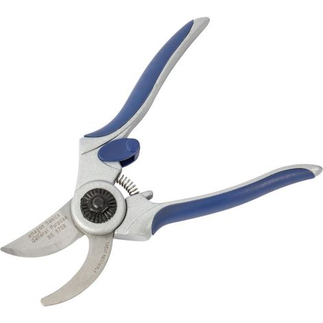 Sécateur en acier de 17,8 cm, Bleu (1/4)