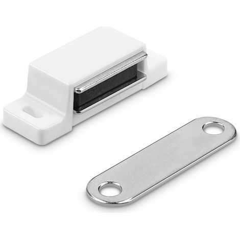 10x Magnetische Türriegel – Magnetverschluss für Schranktüren – Magnetverschluss für Möbel mit Platte – Haltekraft 14 kg
