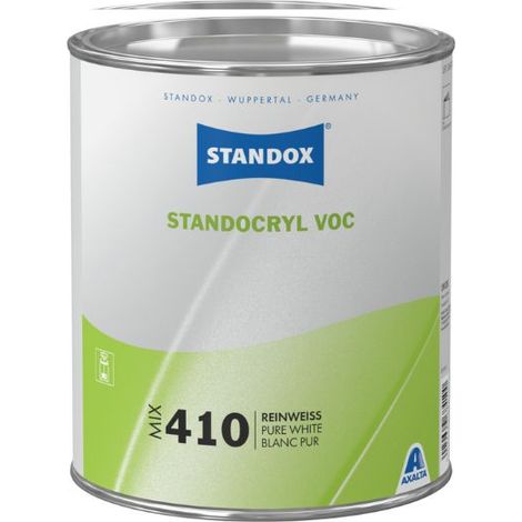 Standox Mix 410 Standocrylle de base opaque Pure Blanc LT 3.5