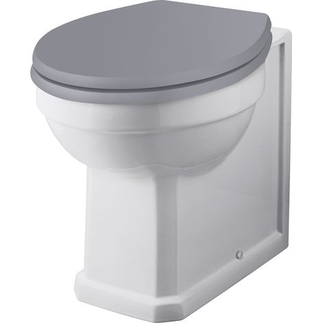 Bayswater Fitzroy Comfort Height Back to Wall Pan White - Excluding Seat (1/2)