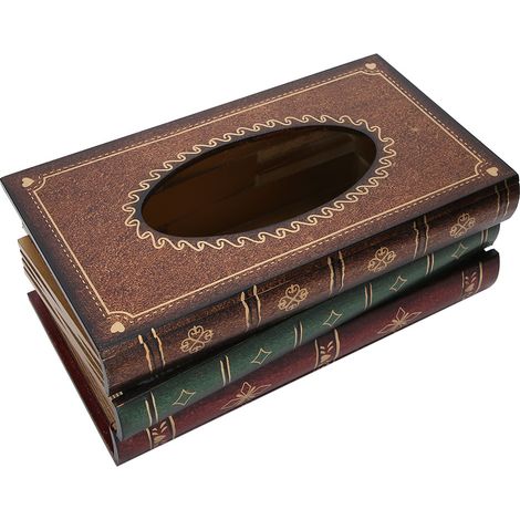 Articles de rangement décoratifs de style européen pour la maison, étagères de bureau, boîtes de rangement décoratives, boîtes à livres et à mouchoirs de style rétro européen, boîtes à mouchoirs artis (1/5)