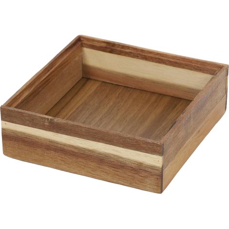 Organizer aus Holz HEDO für Schublade, 15 x 15 x 5 cm