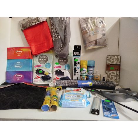 Lot de 20+ articles - MULTIMARQUES - Produits d'entretien, rangement et textile maison - Neuf et varié - Voir photos (1/4)