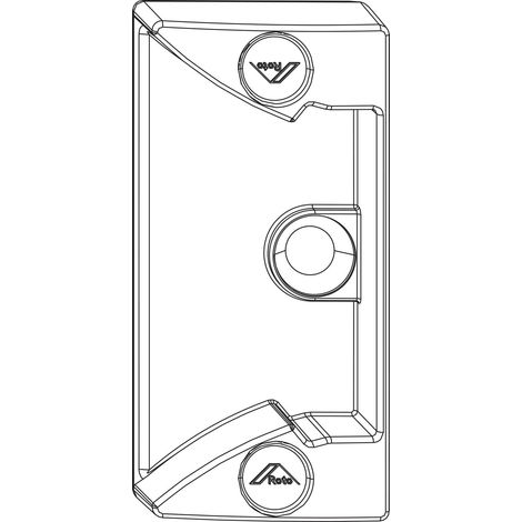 ROTO NX Schnäpper Rahmenteil Eurofalz 30 mm Falzluft 12 mm 13V mit Zapfen silber (1/2)