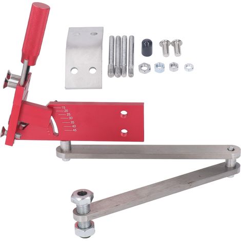 Affûteur de lames de tondeuse 15‑45 degrés angle réglable rouge outil d'affûtage (1/5)
