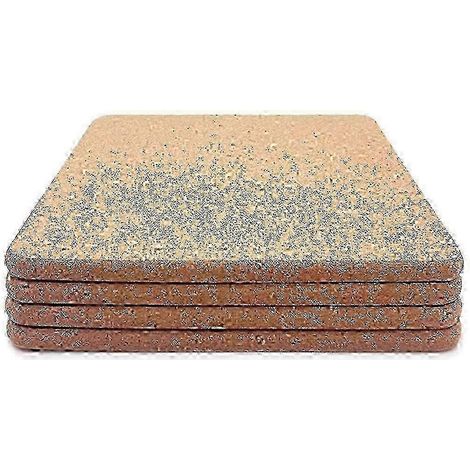 Dessous de plat carré en liège épais haute densité pour plats chauds, 20 cm, résistant à la chaleur, multifonction. (1/5)