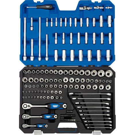 Draper 1/4", 3/8" and 1/2" Sq. Dr. Tool Kit (150 piece) (16460)
