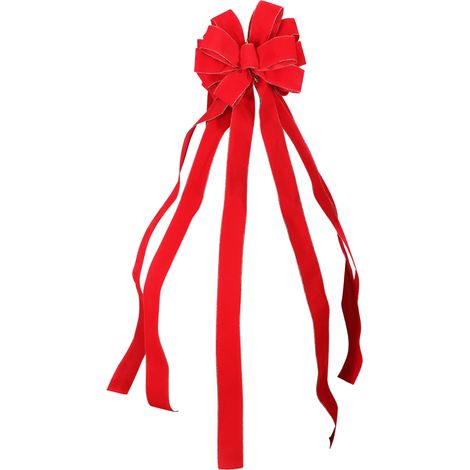Ruban Décoratif Floqué Rouge 3x120cm pour Guirlande, Couronne, Cheminée et Féérie (1/3)