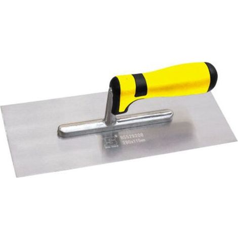 Lisse à Plâtre en Acier Inoxydable 280x115 mm, Taloches de Maçon pour Enduit et Joint d'Angle Intérieur