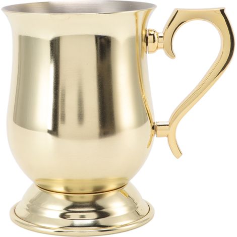 Mug Moscow Cocktail Mule en acier inoxydable antirouille, multifonctionnel, plaqué or, idéal pour la bière, le thé glacé et le café glacé. (1/5)