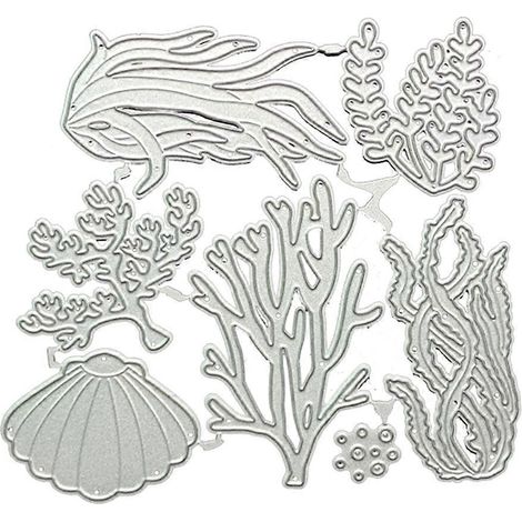 Metall-Stanzformen mit Wasserpflanzenmotiven – Schablone für DIY-Scrapbooking-Alben, Papierkarten, Prägeformen, Basteldekoration