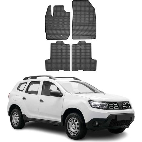 OMAC Tapis de Sol Compatible avec Dacia Duster 2017-2024 TPE Noir 4 pcs (1/5)