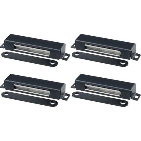 4er-Pack Küchenschranktürmagnete – Starker Magnetverschluss – Tragkraft bis zu 30 kg – Edelstahl (1/4)