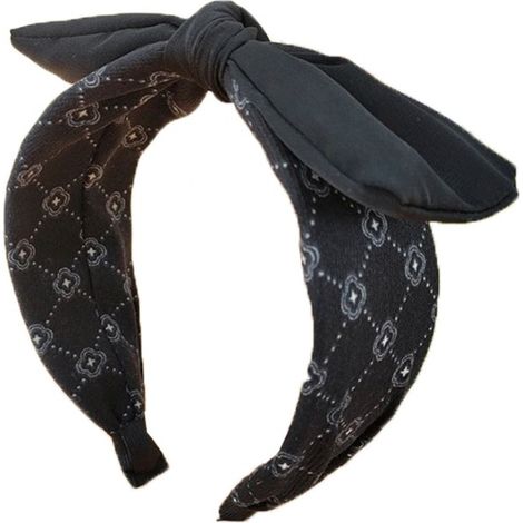 PIN UP Turban-Haarband, schwarz, elastisch, weich, modisch (1/3)