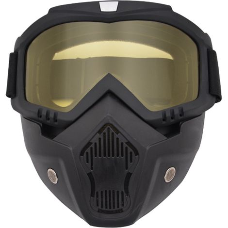 Masque modulaire lunettes détachables casque de course de moto écran facial de protection (1/2)