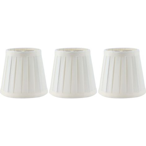 Abat-jour en tissu pour lustre – Lot de 3 pièces avec pince E14, style bougie décoratif pour hôtel et KTV (1/5)