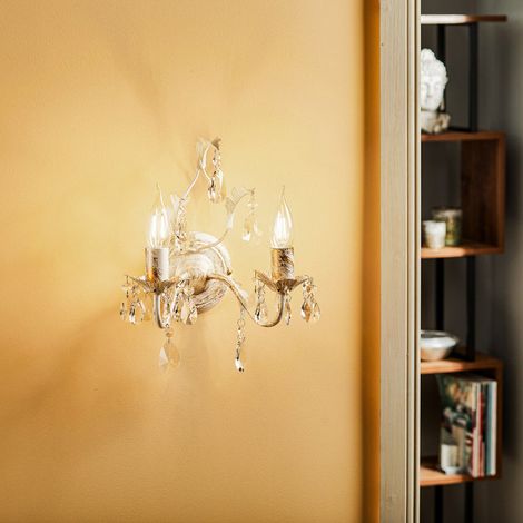 [GEBRAUCHT] B-Ware Euluna Kristall Wandleuchte Teresa Wohnzimmerleuchte Wandlampe Flurleuchte E14 (1/2)