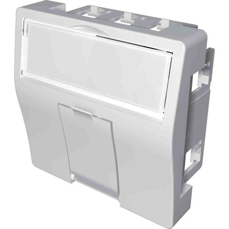 Plastron RS PRO RJ45 45mm x 45mm ( Prix pour Boîte de 8 )