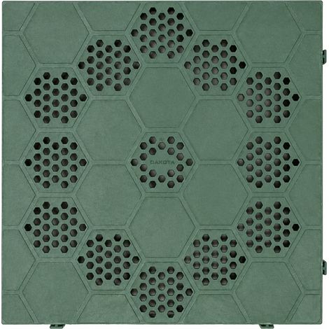 PIASTRELLA 40X40XH5CM VERDE SEMIFORATA (1/5)