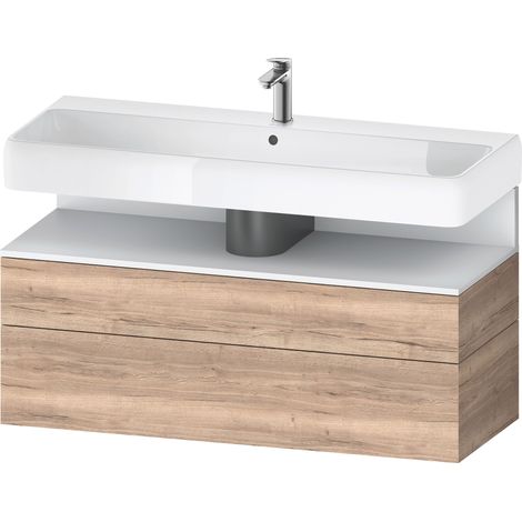 Duravit Collection One Meuble sous-lavabo, 1 tiroir et 1 tiroir,