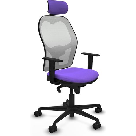 Silla de Oficina con Cabecero Piqueras y Crespo 1D036N2 Lila