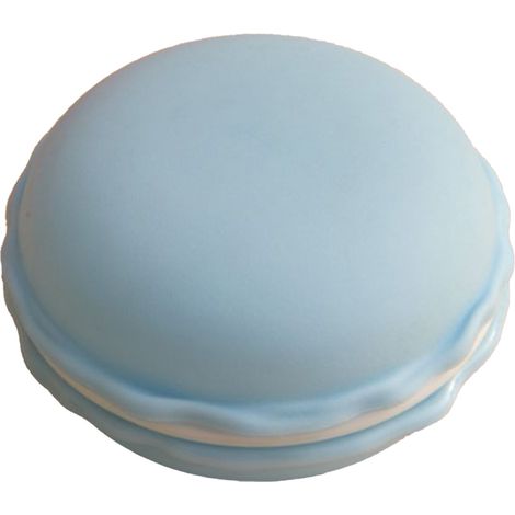 Macaron Jewelry Box Light Blue Plastic Exquisite Macaron Shape Storage Box for Women Girls (1/5)