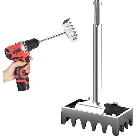 SDS Plus Chisel, SDS Plus Square Punch 165 × 85 mm, Concrete Drill Steel, for Installation of Sockets, Switches and Wires on Walls (1/5)