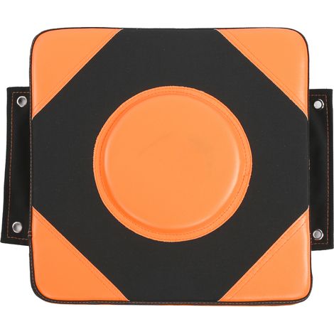 Sac de frappe mural en PU pour la boxe, cible de combat, sac d'entraînement pour la pratique du Sanda et du Taekwondo, noir et orange. Idéal pour la remise en forme à domicile. (1/5)