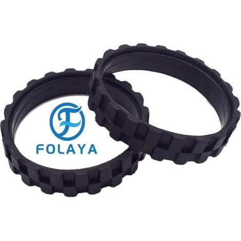 Roues pour IROBOT ROOMBA - FOLAYA - Compatible avec séries 500 à 900 - Pack de 2 pneus en caoutchouc (1/4)