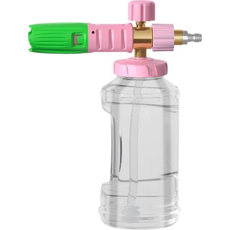 Spruzzatore di schiuma da 4000 PSI, ugello in ottone inossidabile, interfaccia M22 da 14 mm, verde/rosa (1/4)
