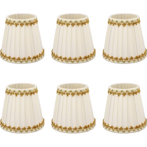 Eosnow 6pcs Lampenschatten Kerzenlampe Schatten moderner einfacher Stil -Dekoration für kleine E14 -Glühbirnen