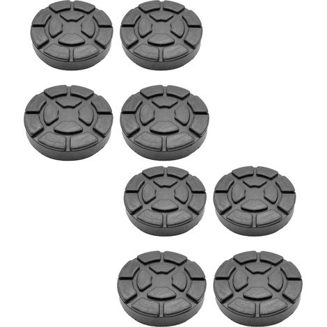 8X Patins en caoutchouc Réceptacles en caoutchouc 130 mm pour plaque de 110 mm Ponts élévateurs Outils de réparation (1/4)