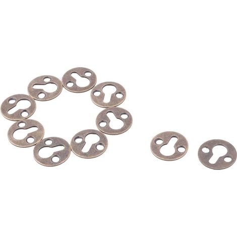 10 pièces. 25mm Durchm Bronzen Ton Metall Wandbild Bilderrahmen Hidden Haken DE (1/2)