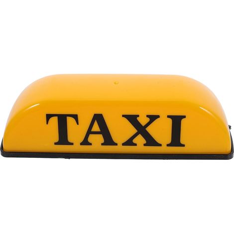 Lampe Magnétique de Taxi pour Véhicule 12v Jaune en Plastique Pp (1/5)