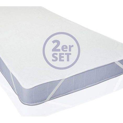 2X Protge-Matelas Impermable 150x200 cm Certifi Oeko-TEX Surmatelas Impermable &amp Respirant 2 sur-matelas150x200