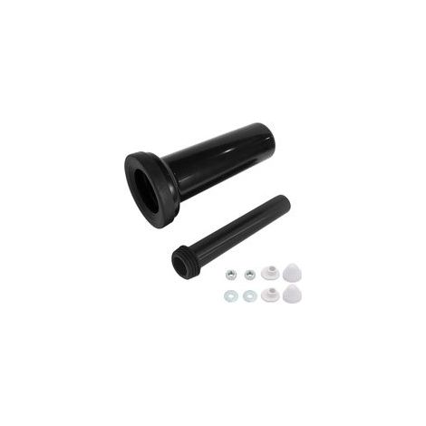 Kit de raccordement pour WC mural 300 mm – Tuyau de chasse et d'évacuation ABS – Joint d'écoulement 80 mm – Installation facile