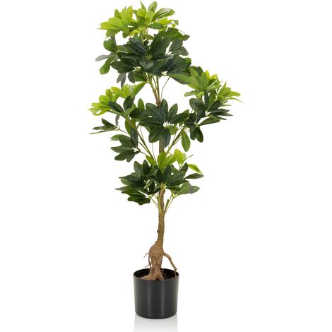 [GEBRAUCHT] B-Ware Hjh Office Kunstpflanze Kunstbaum Schefflera Strahlenaralie 90 Cm Kunststoff