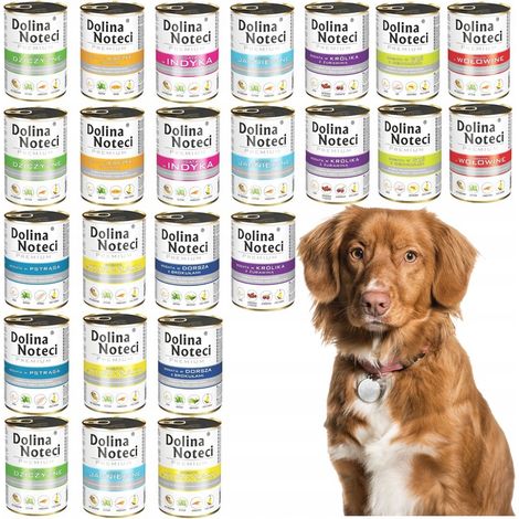 DOLINA NOTECI Premium Hundefutter, Geschmacksmischung, 24 x 400 g