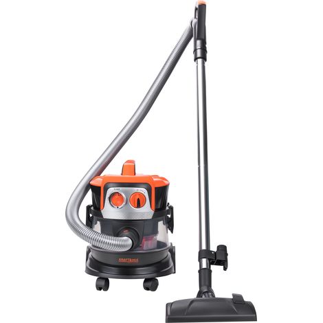 Aspirateur industriel sans sac 2000 W – Système de filtration multicyclonique – Capacité 9 L – Fonction souffleur – Pour chantiers humides